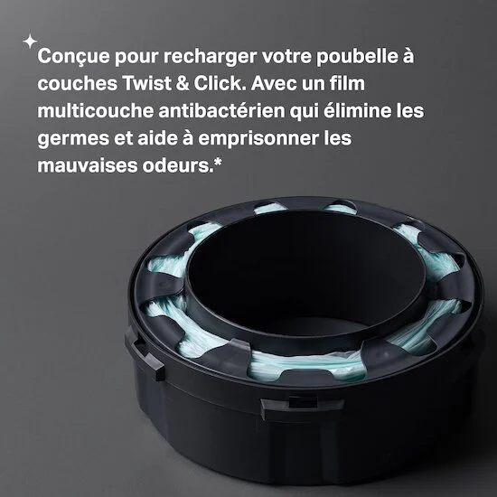 Recharges Twist & Click pour poubelles à couches   x3   de               Tommee Tippee