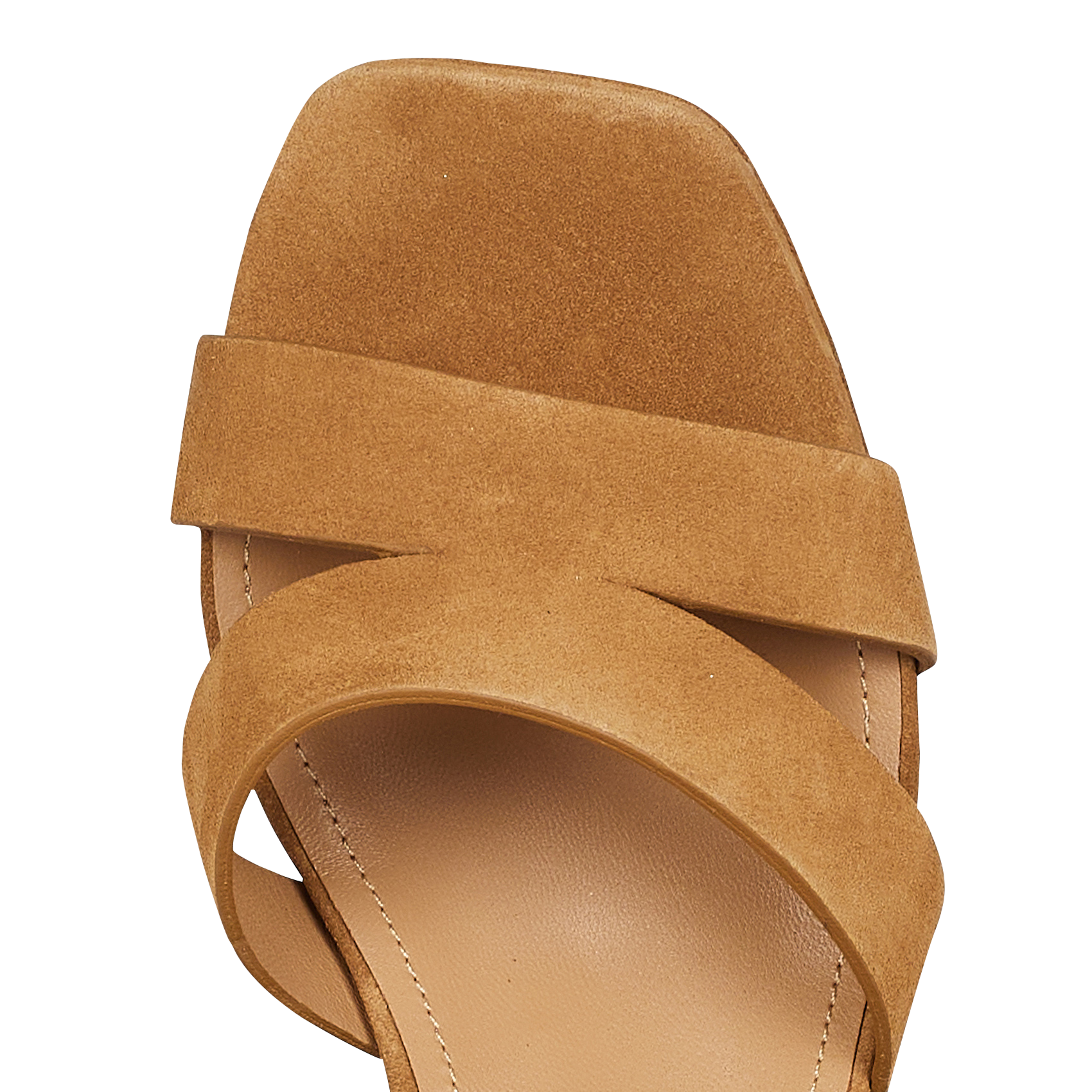 JULIETTE 5 - Sandales à talon en cuir velours | Beige