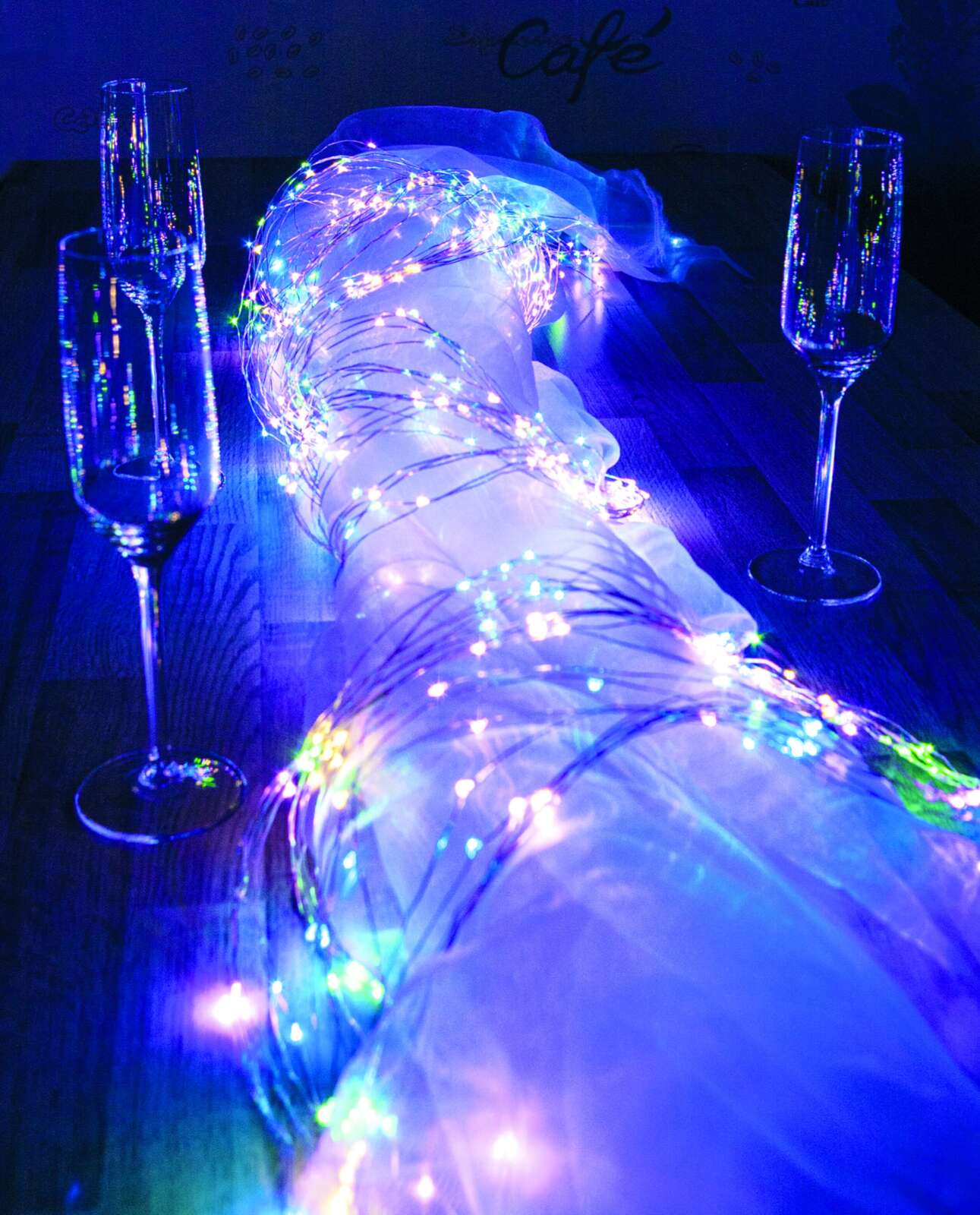 RGB-LED Deko-Lichterkette SCHWEIF - bunt - 250 cm