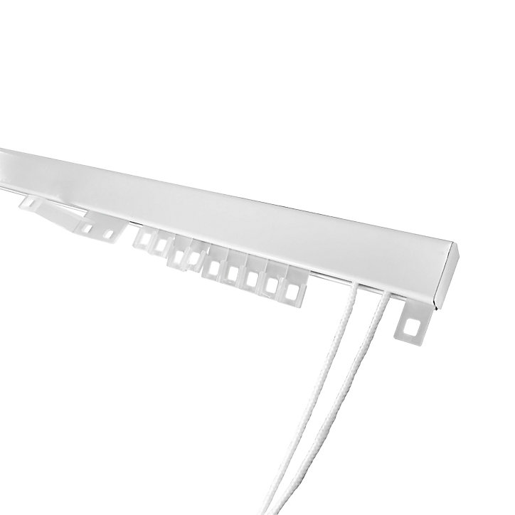 Rail à rideaux Orciel 24x16 cm 2m blanc