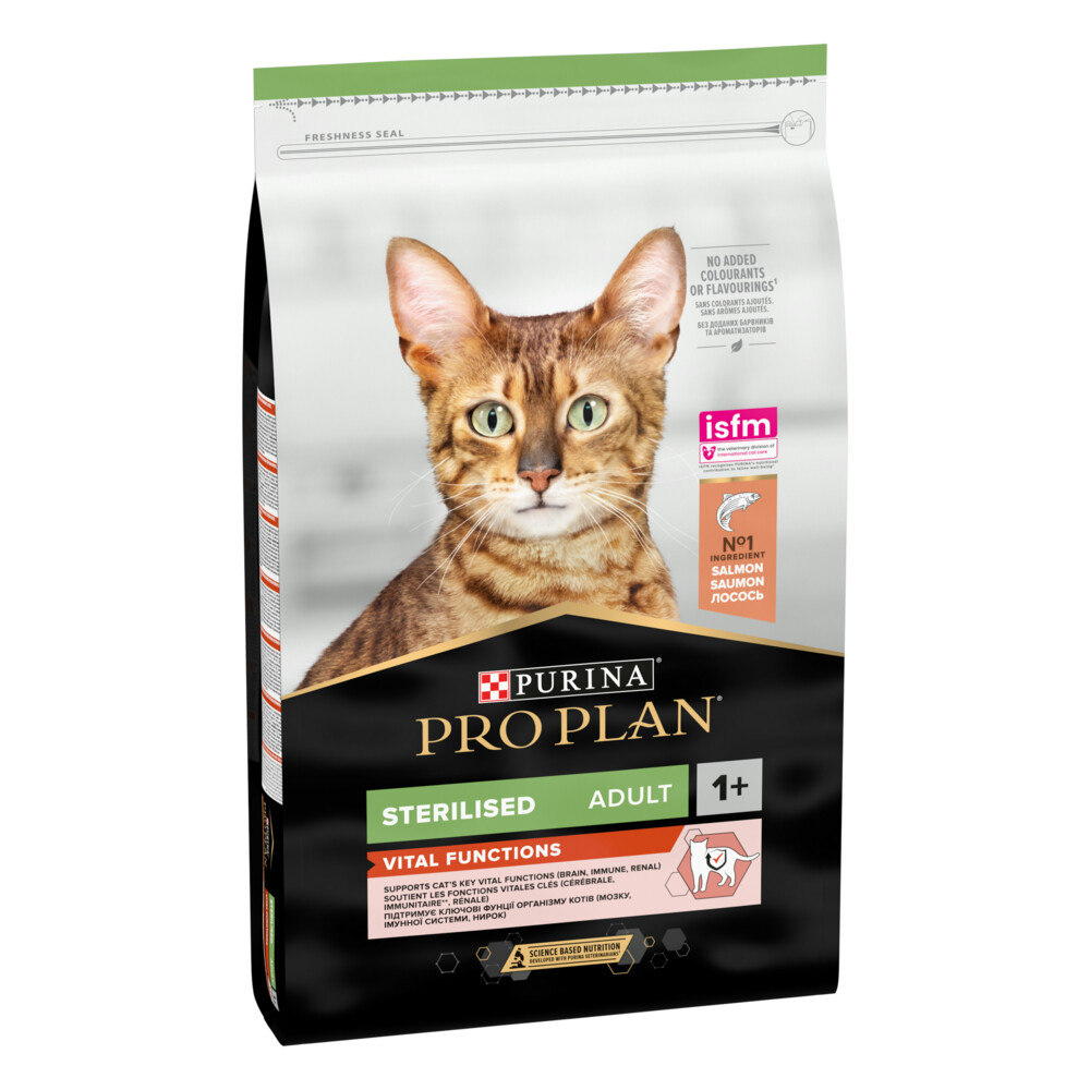 Pro Plan Adult Kat Sterilised Vital Functions Zalm10 kg