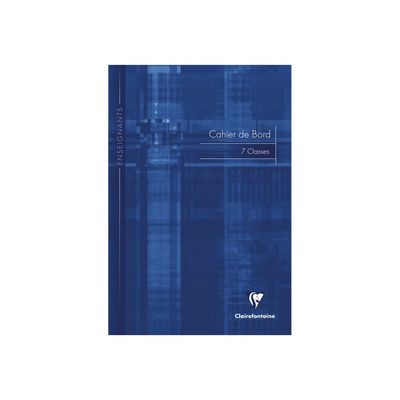 Clairefontaine - Carnet de bord enseignant (7 classes) - A4 - 48 pages - disponible dans différentes couleurs