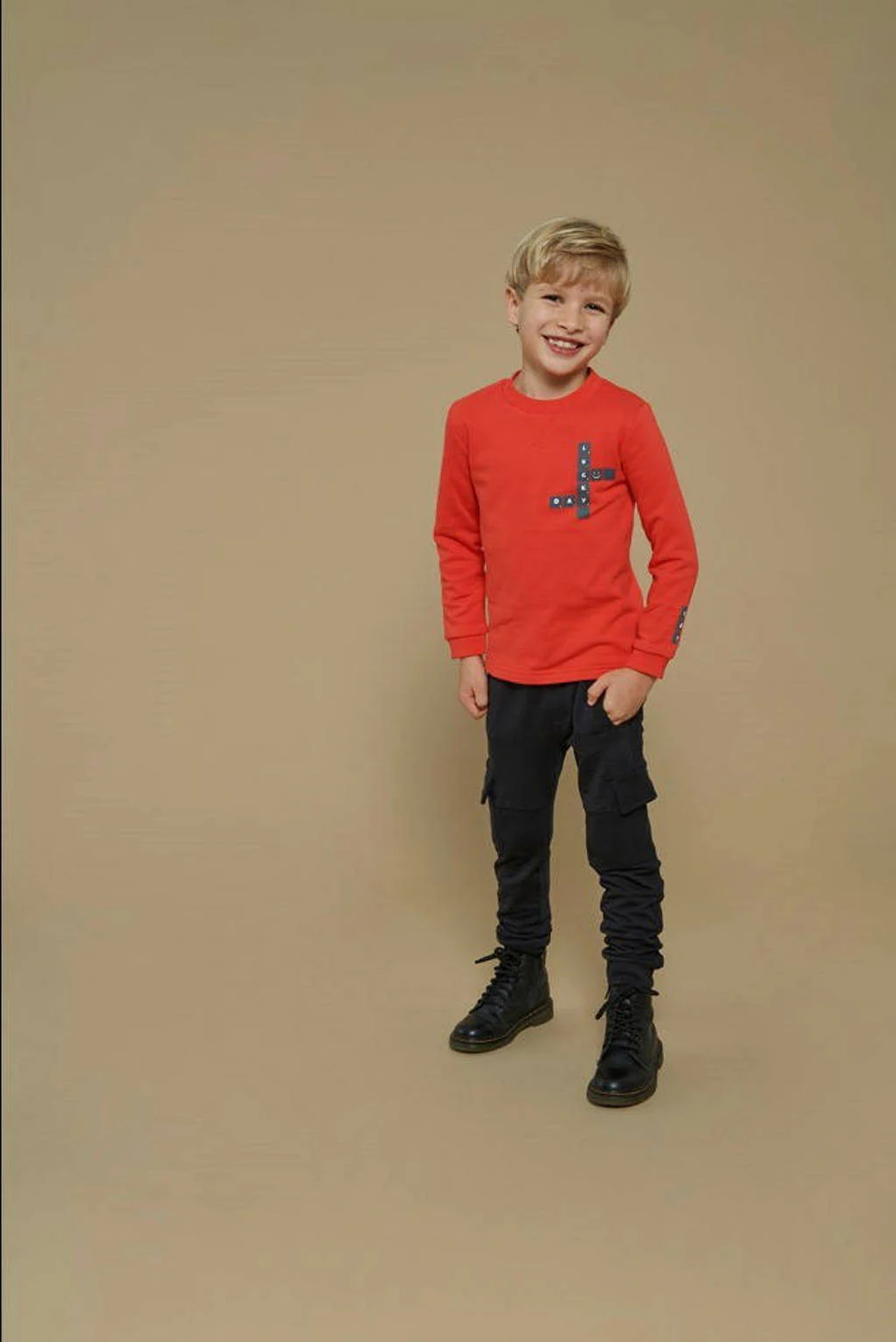 Sturdy regular casual broek zwart