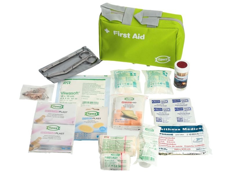 FLAWA Outdoor-Apotheke Etui lime Notfallausrüstung