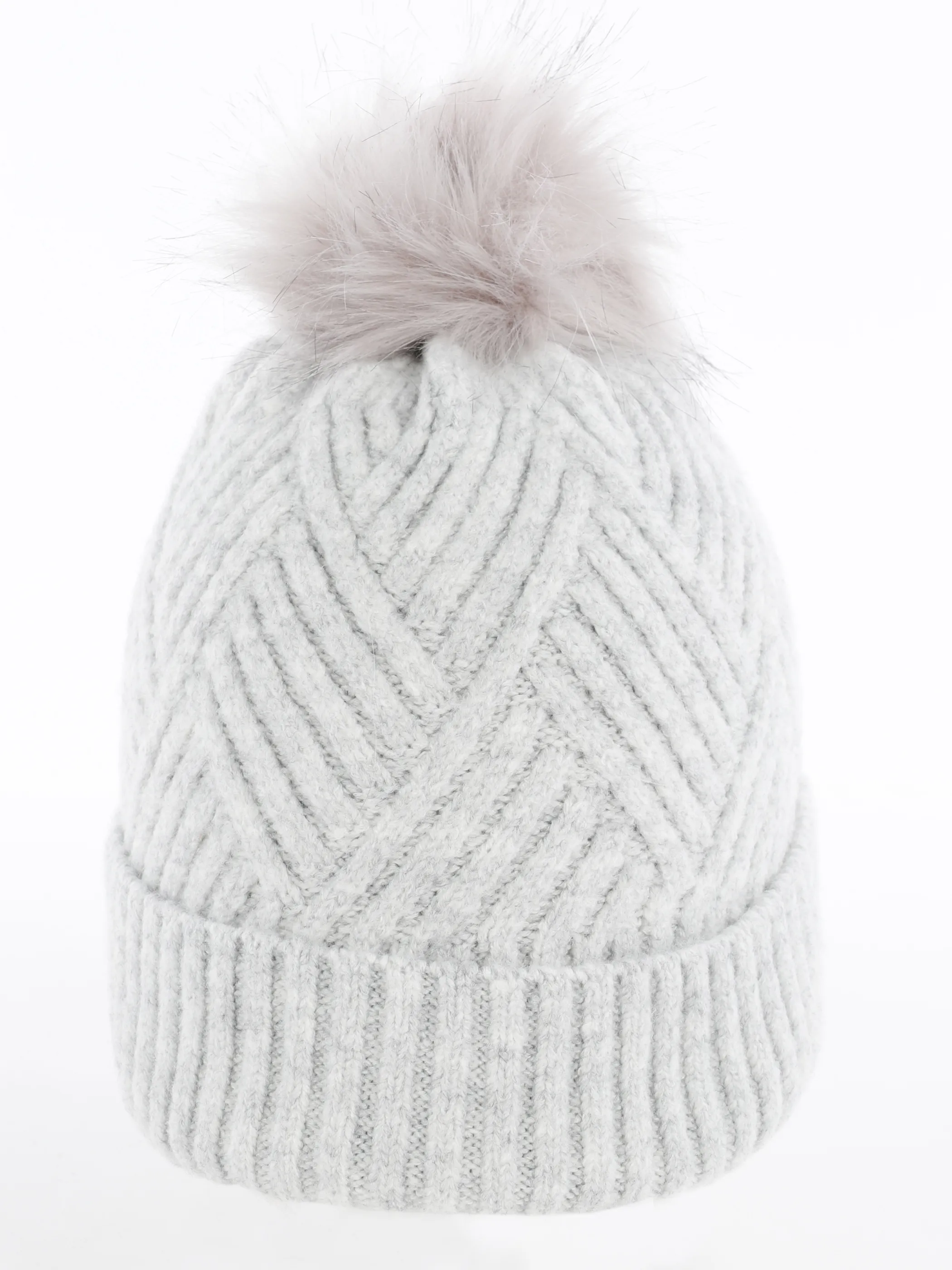 Damen Mütze mit Bommel