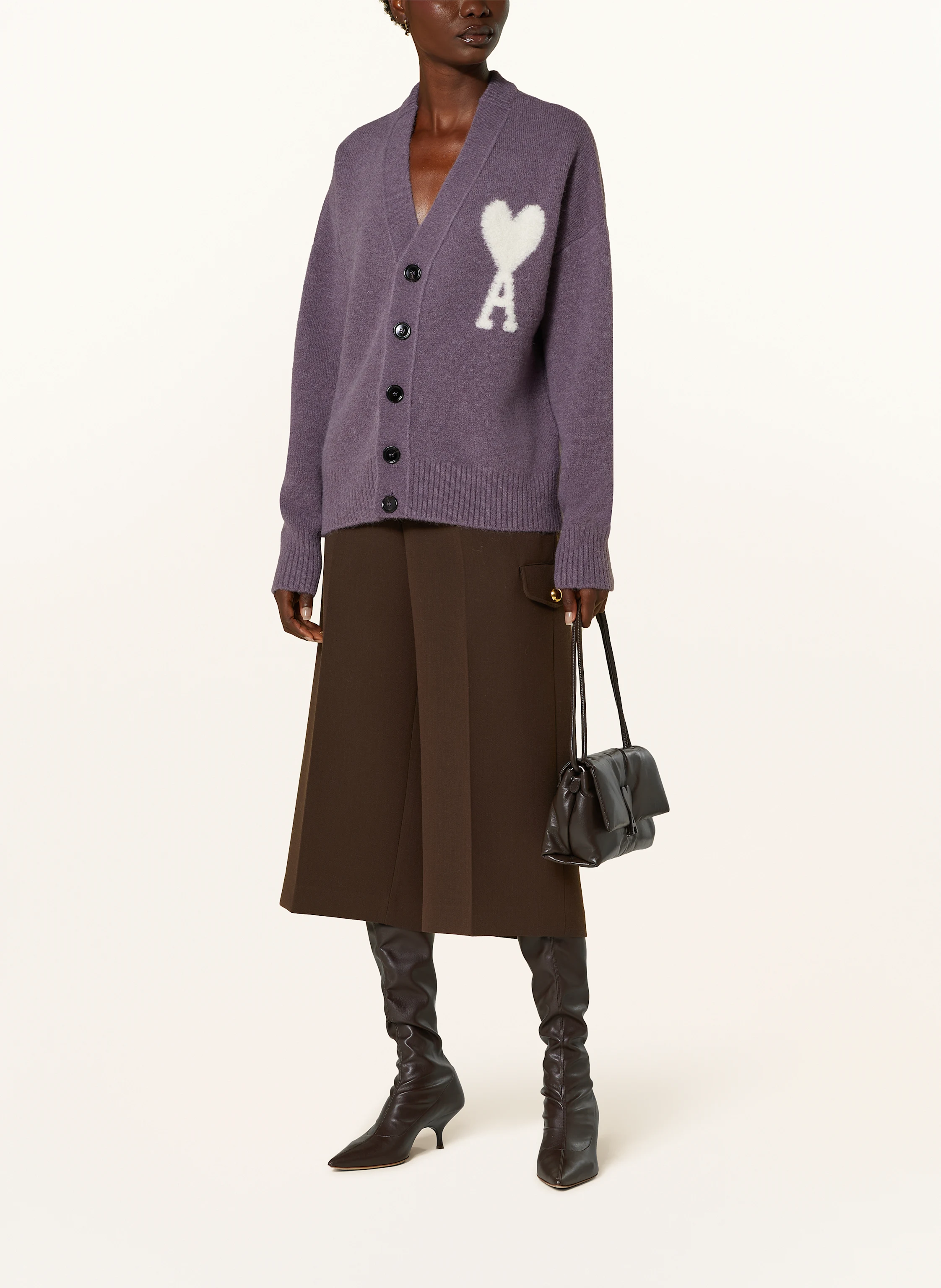 AMI PARIS Strickjacke aus Alpaka