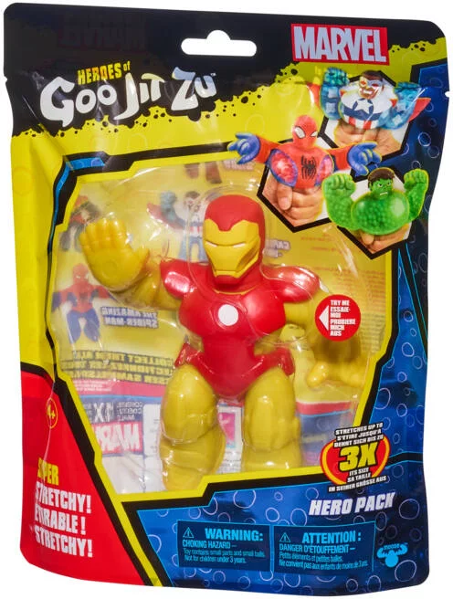 MARVEL - AVENGERS - FIGURINE - GOO JIT ZU - IRON MAN - S2 11CM