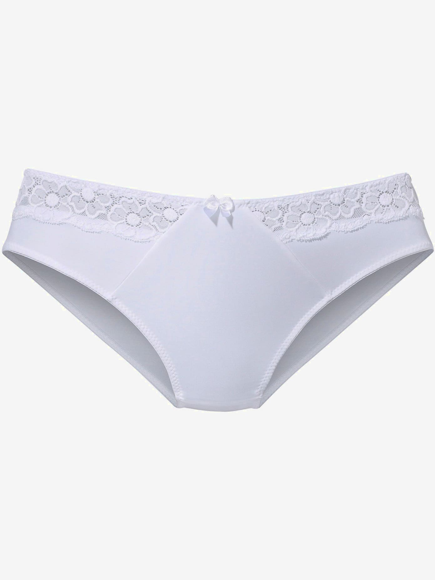 Slip confortable avec élégant empiècement dentelle