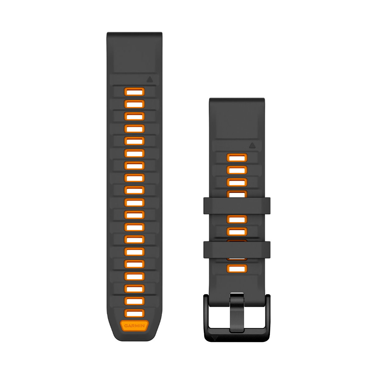 Garmin QuickFit 22mm silikone urrem (Graphite / Spark Orange)