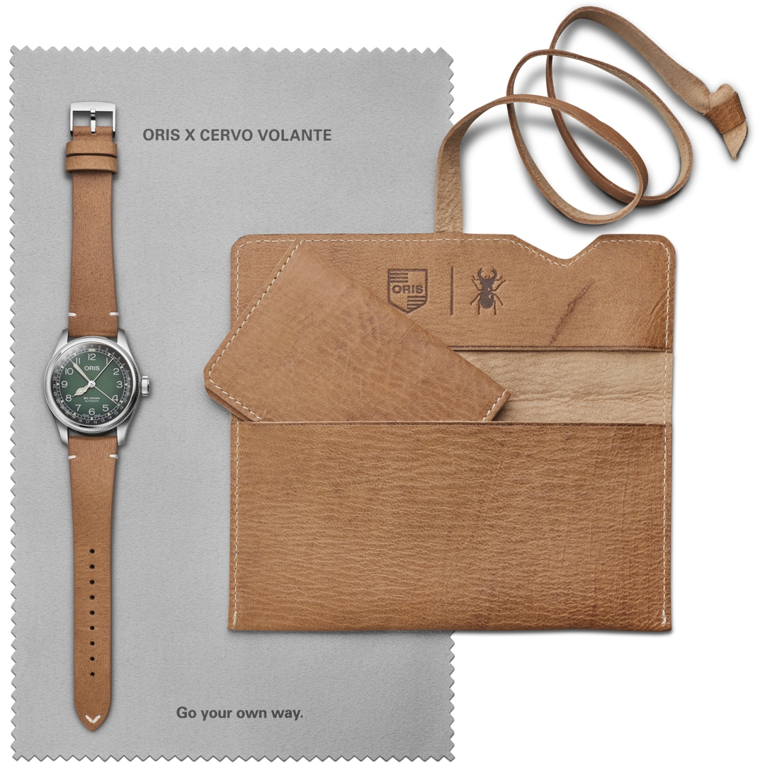 Oris Big Crown Pointer Date Cervo Volante Grün