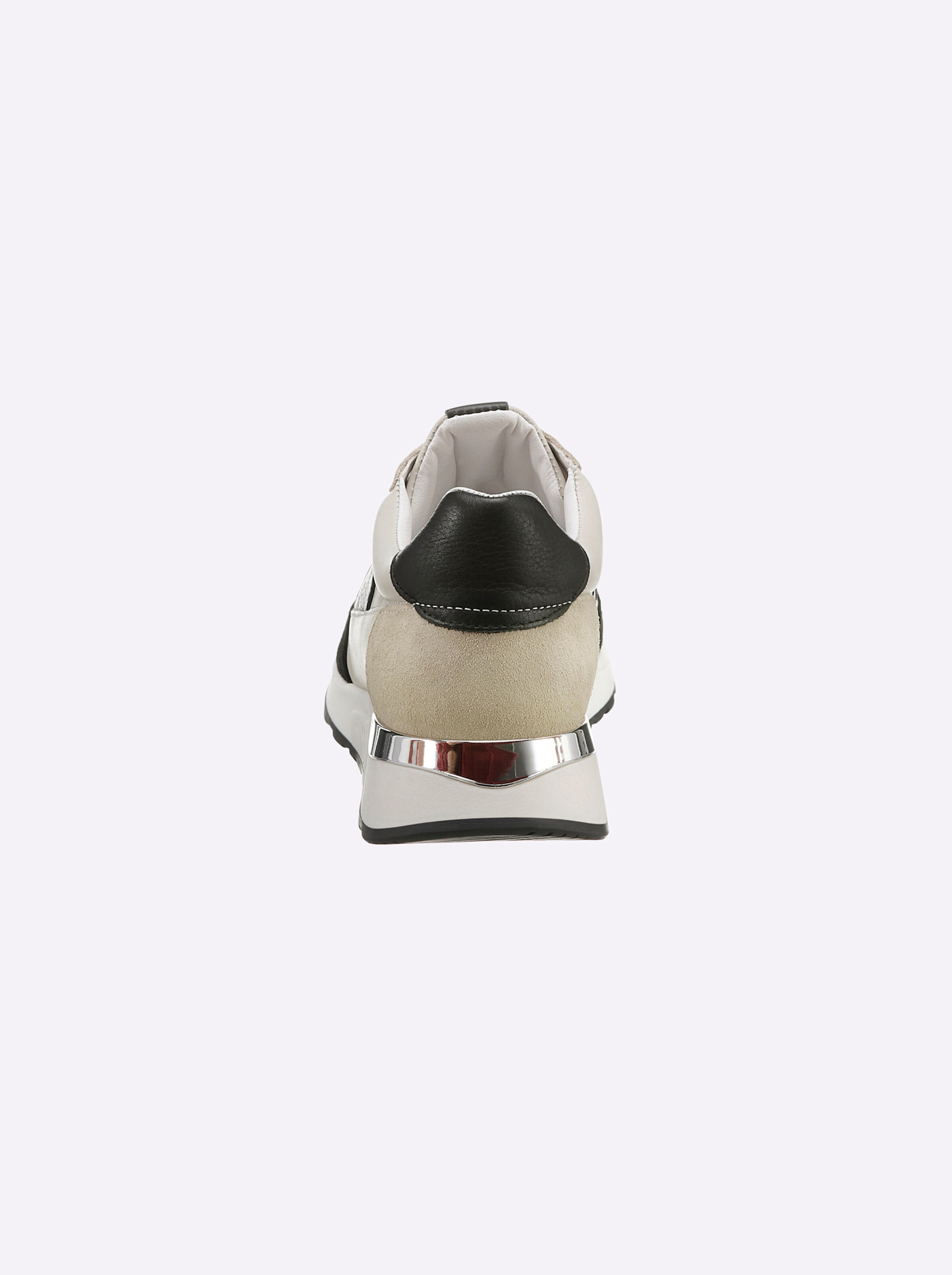 heine Sneaker in beige-schwarz