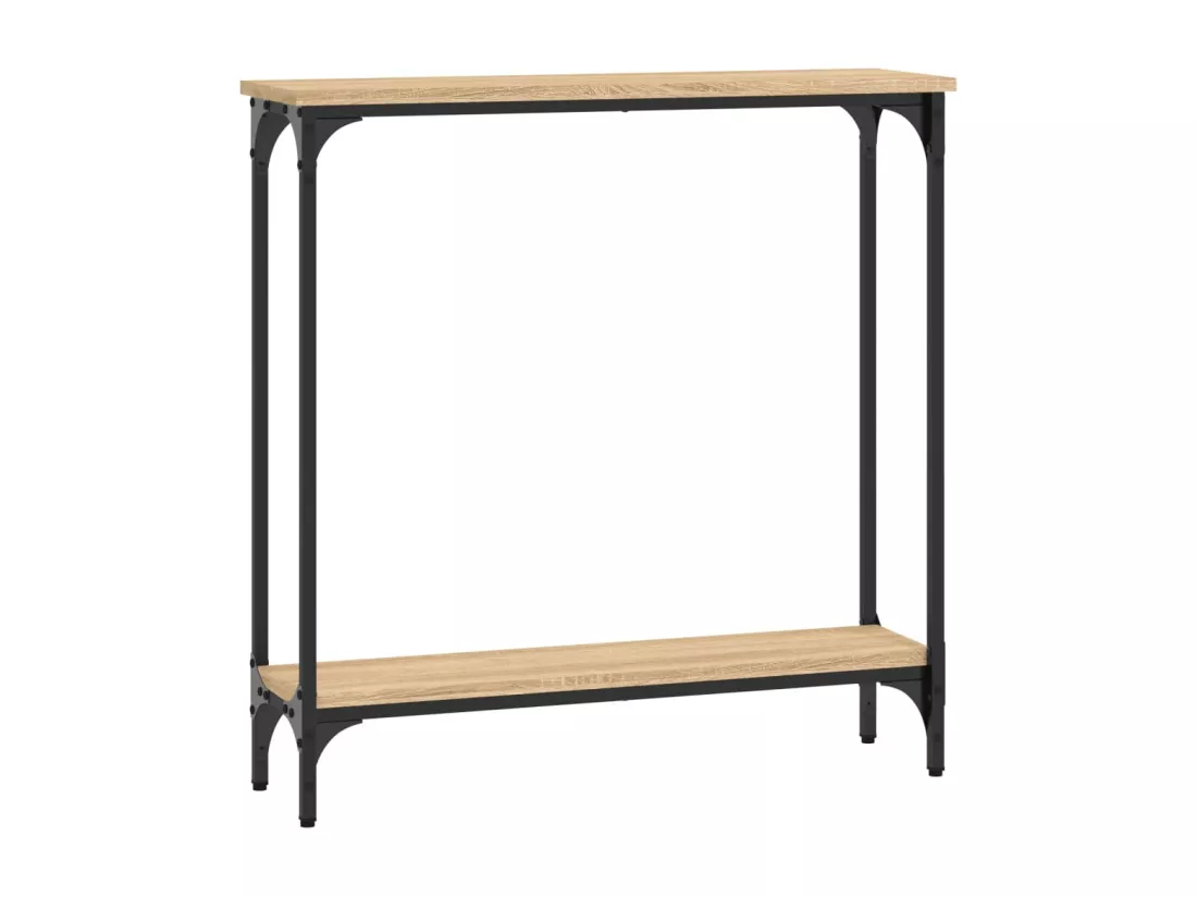 Table console chêne sonoma 75x22,5x75 cm bois d'ingénierie