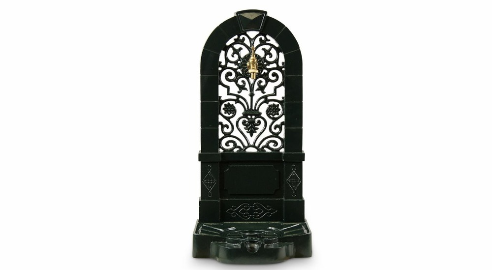 Fontaine de jardin fonte vert 35.5x31x74.5cm