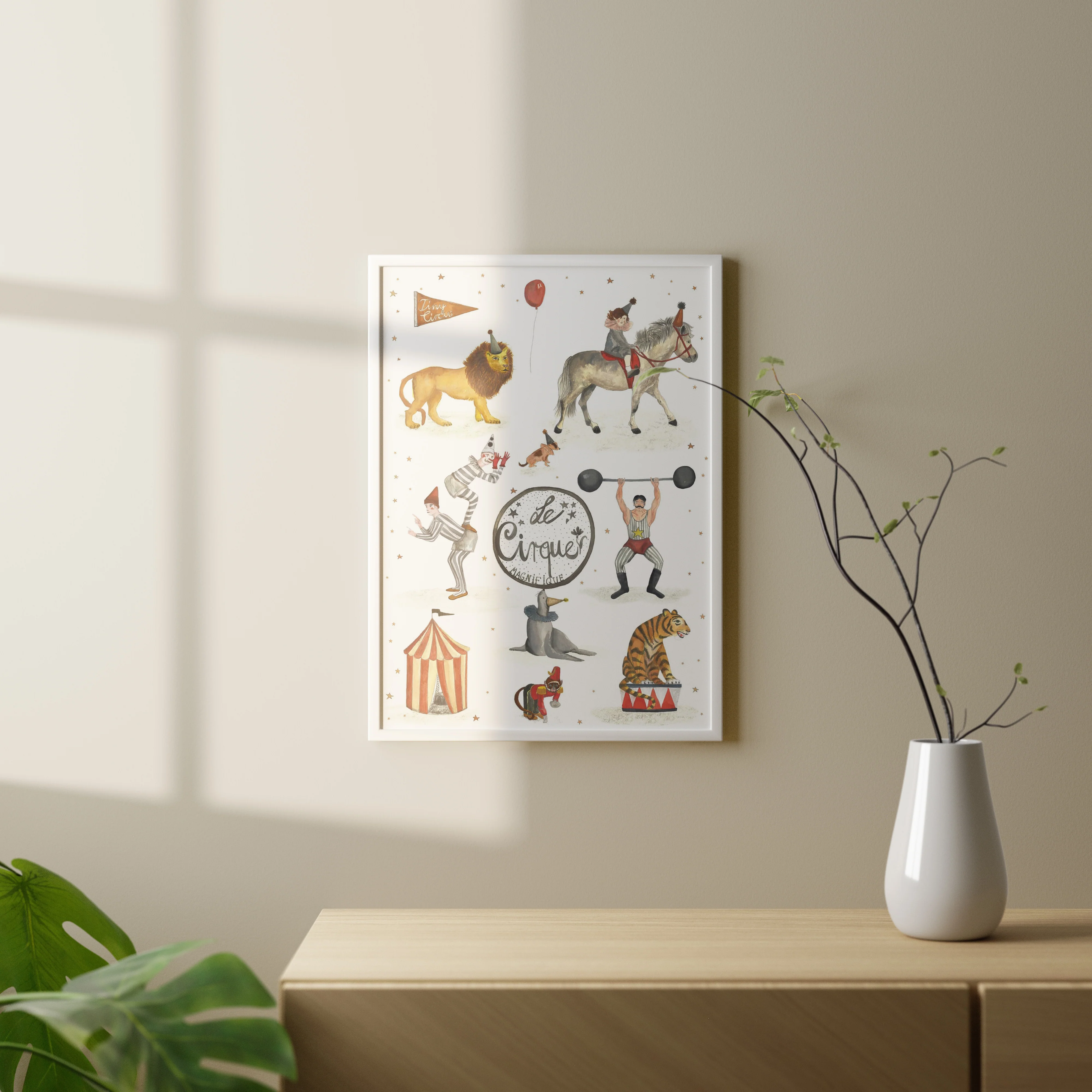 Poster & Frame  Tiny Goods Big Circus plakat