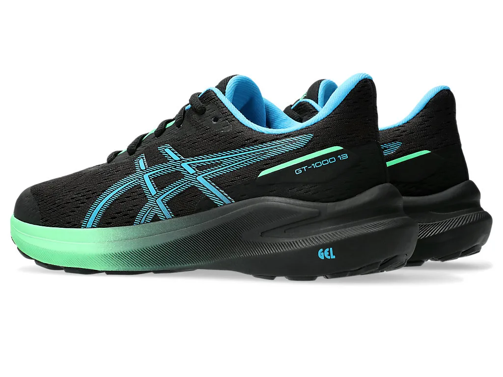 Asics Gt-1000 13 Gs Black/Digital Aqua