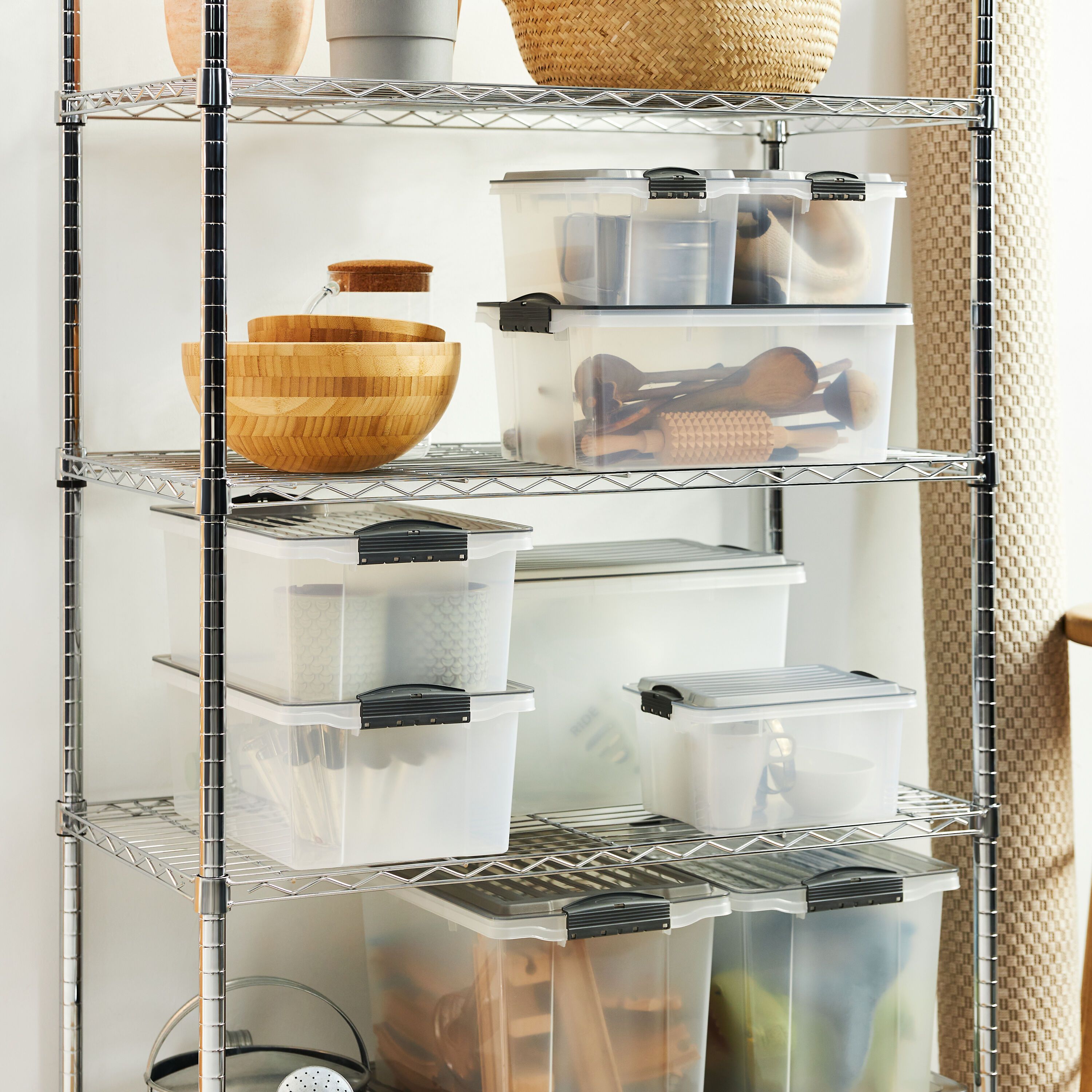 COMPACT Aufbewahrungsbox - Transparent / B: 40.0 cm x T: 57.0 cm x H: 25.0 cm