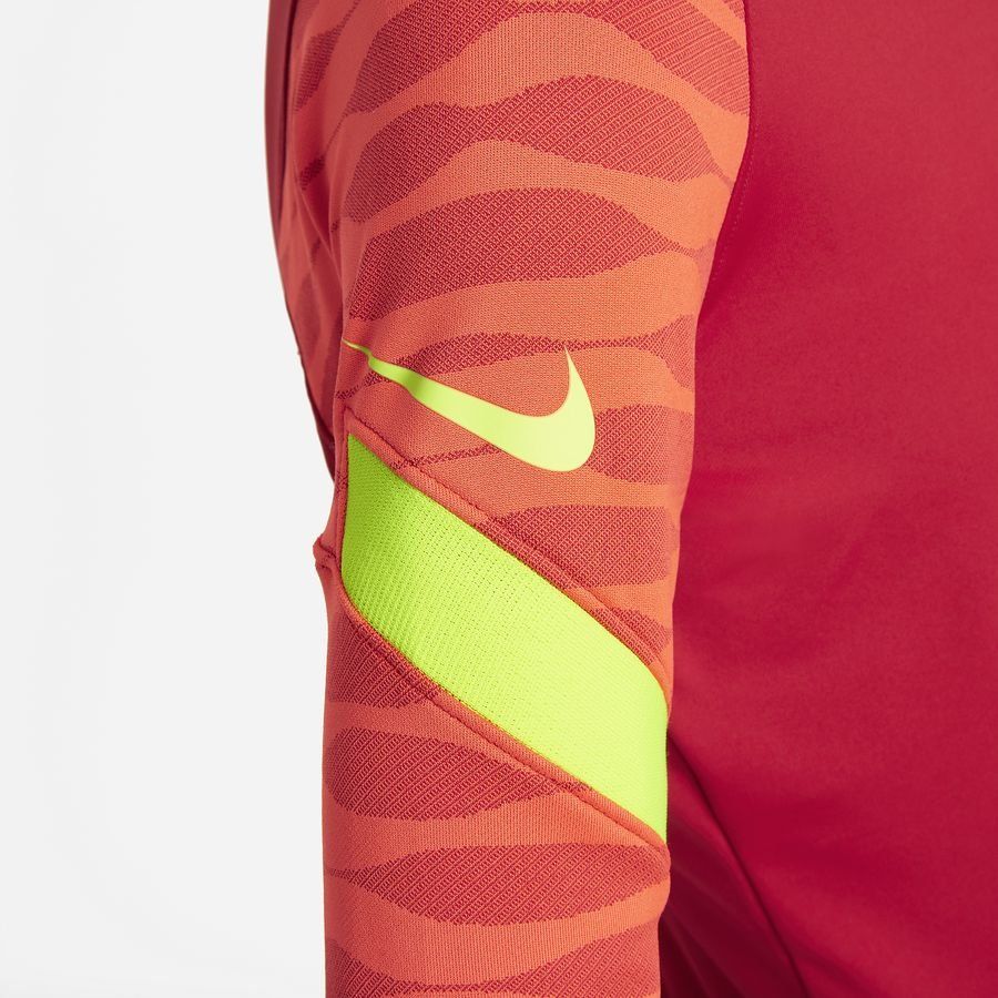 Nike Maillot d'Entraînement Dri-FIT Strike 21 Drill - Rouge/Rouge/Jaune Fluo Femme