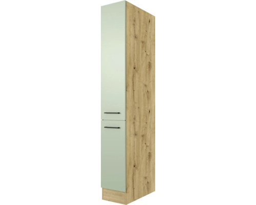 Flex Well Cara Apothekerskast (B x D x H): 30 x 57 x 200 cm, groen mat, gedemonteerd