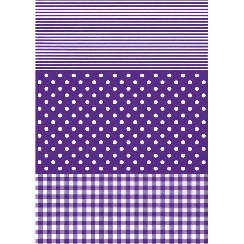 * Pochette 3 Feuilles Identiques Ref 488 - Violet