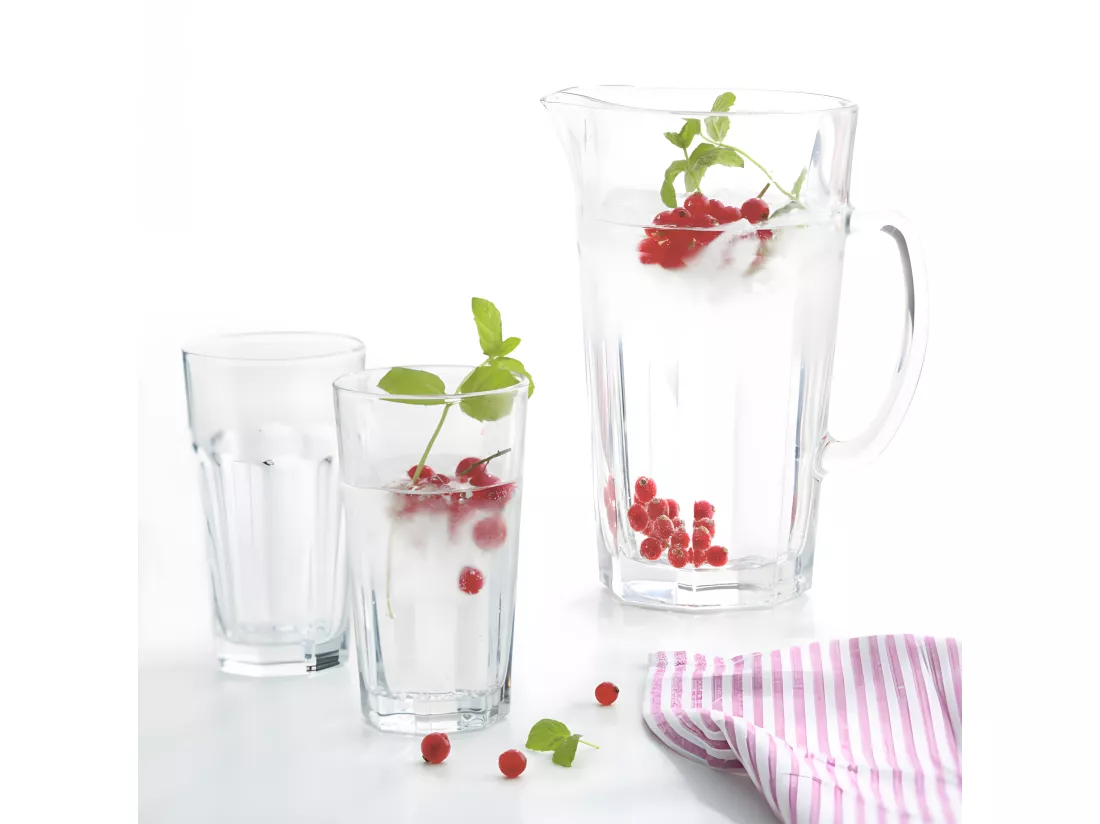 Set de 6 verres et pichet assortis Transparent Leonardo