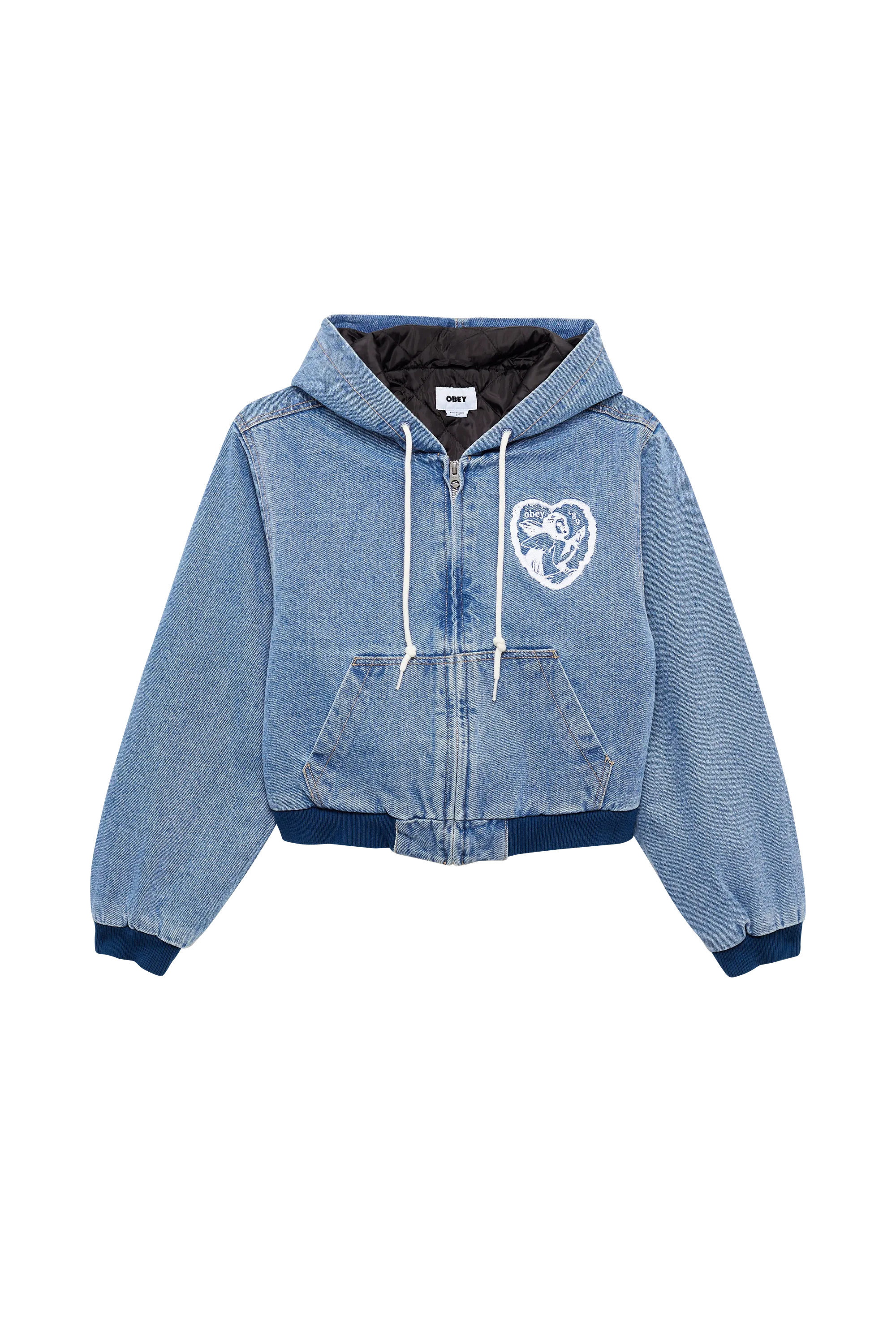 OBEY Veste SALINA BOMBER LIN LIGHT I Bleu