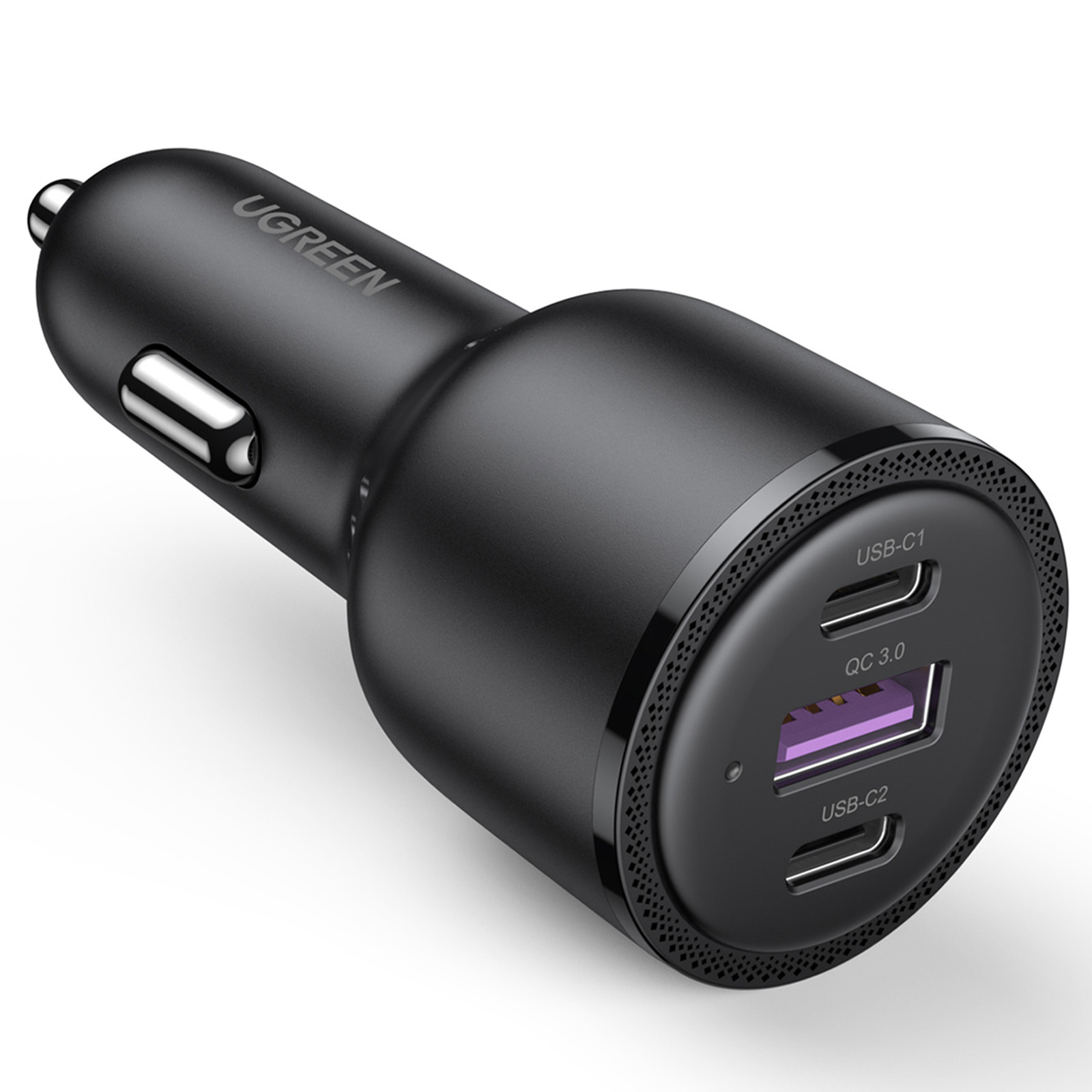 (69W) Universal USB A / 2x USB C Auto KFZ Ladegerät PD (20467) - Schwarz