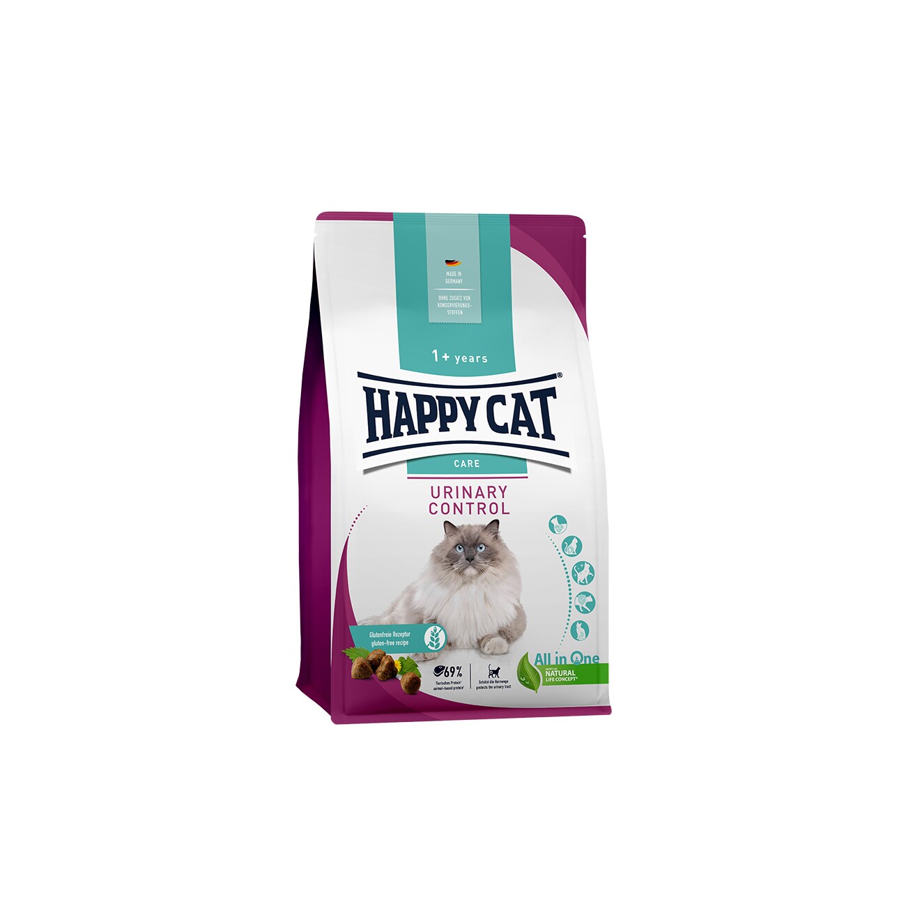 HAPPY CAT Care Trockenfutter Katze, Adult, Urinary Control 1,3 kg