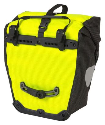 Sacoche de Porte-Bagages Ortlieb Back Roller High Visibility 20L Jaune Fluo Noir Réfléchissant
