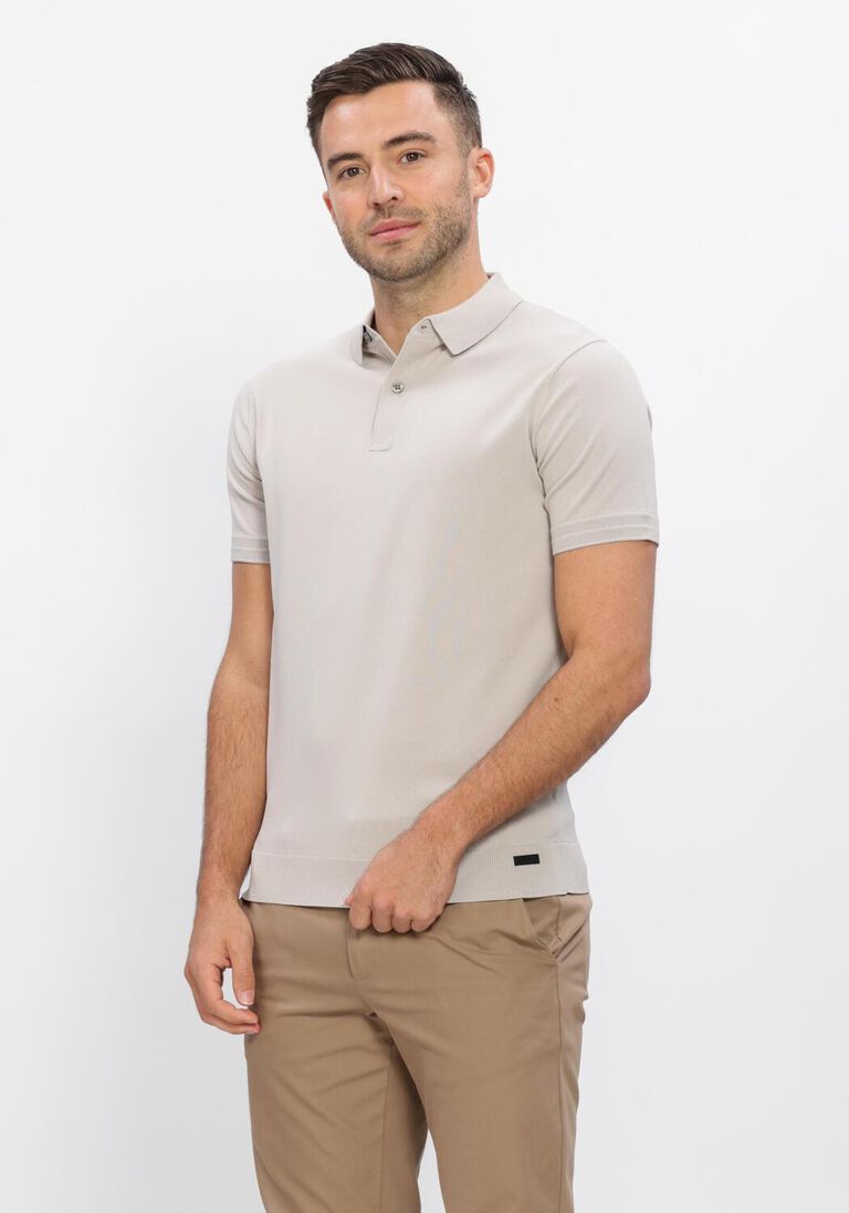 beige genti polo polo 2 button ss 1260