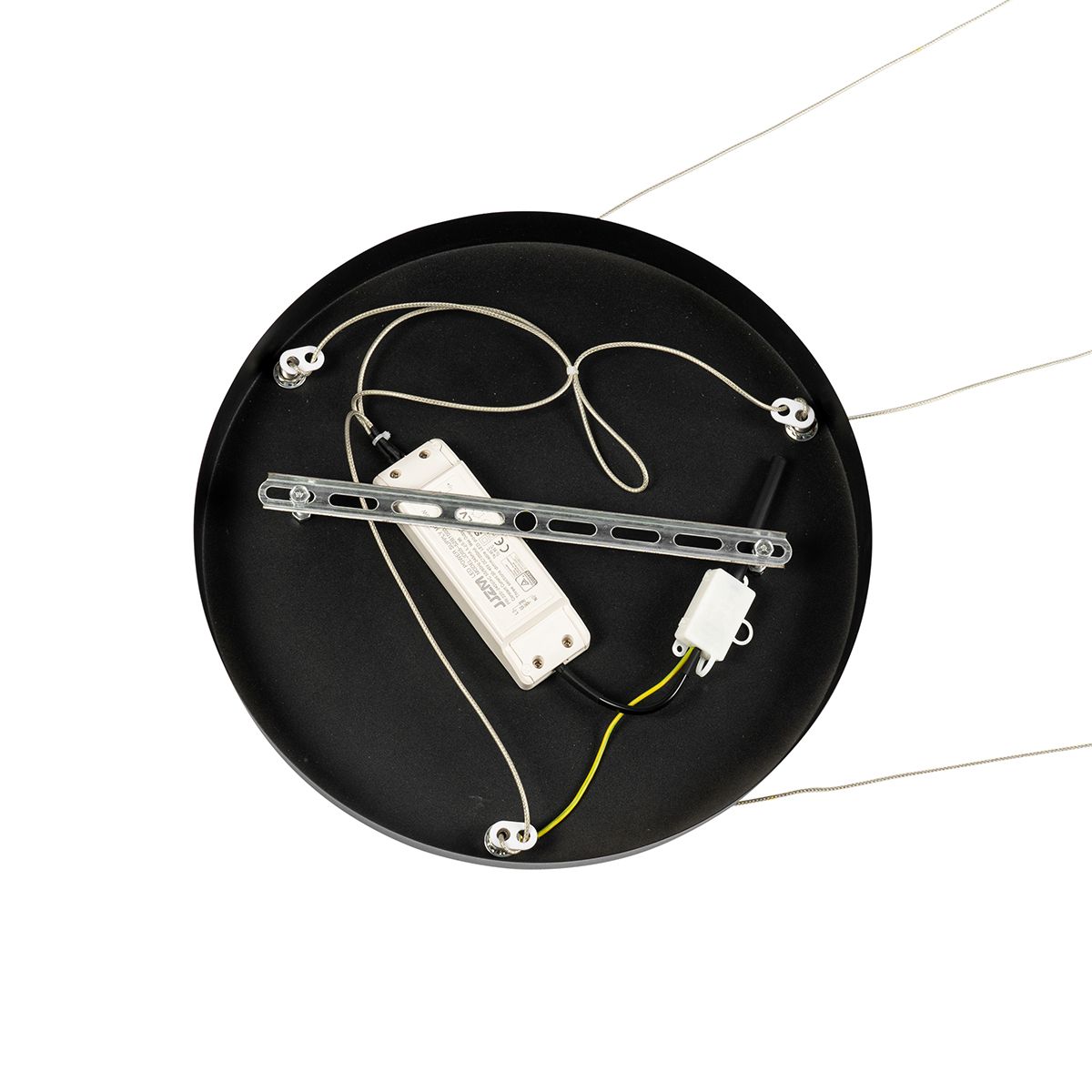 Hanglamp zwart rond incl. LED 3-staps dimbaar 3-lichts - Lyani