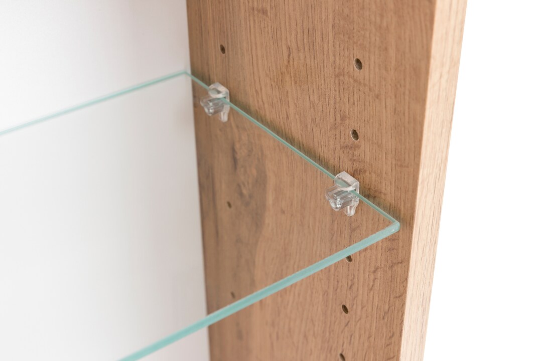 Bad-Spiegelschrank GENT braun MDF-Tür links