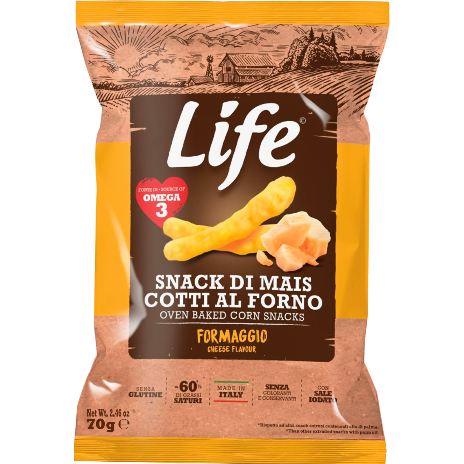 Life Mais Snack Käse 70 g