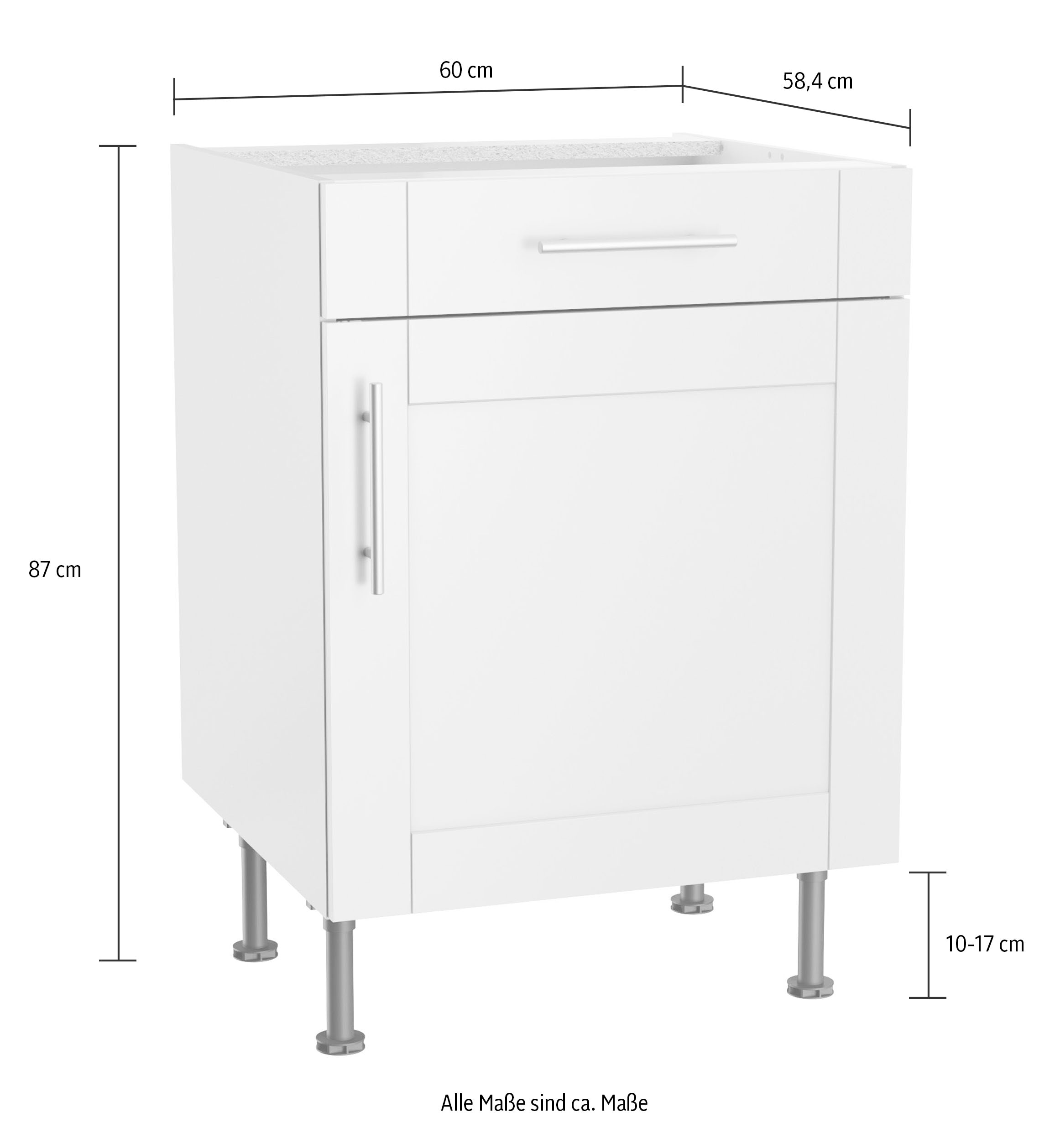 KOCHSTATION Unterschrank »KS-Ahus« Breite 60 cm