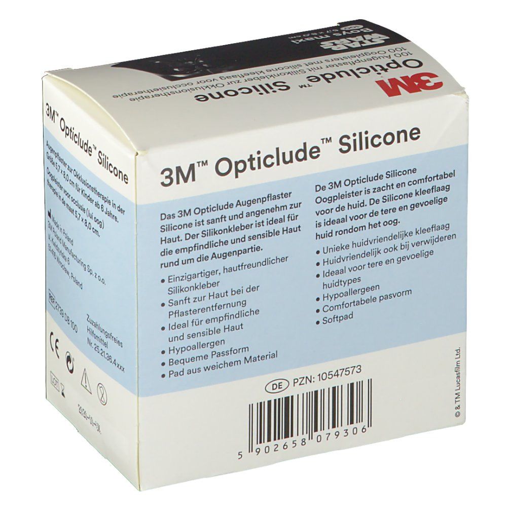 Opticlude 3M Silicone Disney Boys maxi 5,7 cm x 8 cm