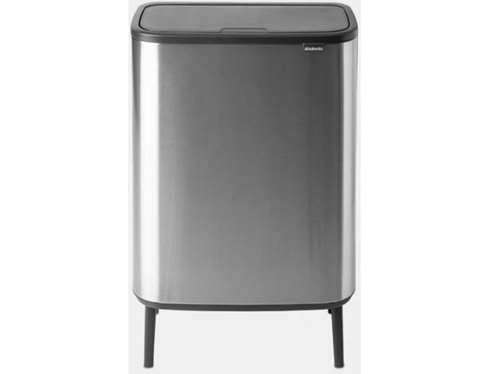 BRABANTIA - Poubelle Touch Bo Touch Bin Hi, 60L Matt Steel Fingerprint Proof