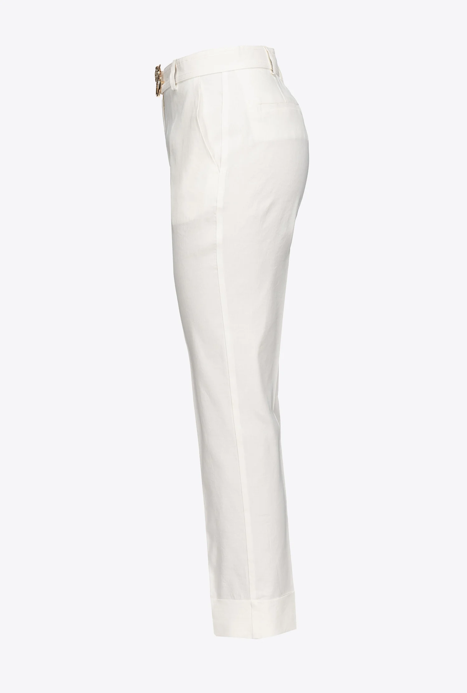 Pantalon avec ceinture love birds | Blanc