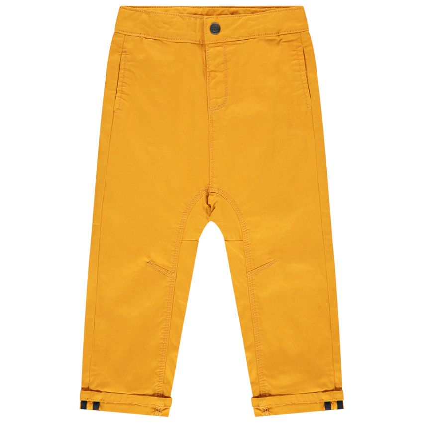 Pantalon en toile surteint à poches passepoilées - Multicolore