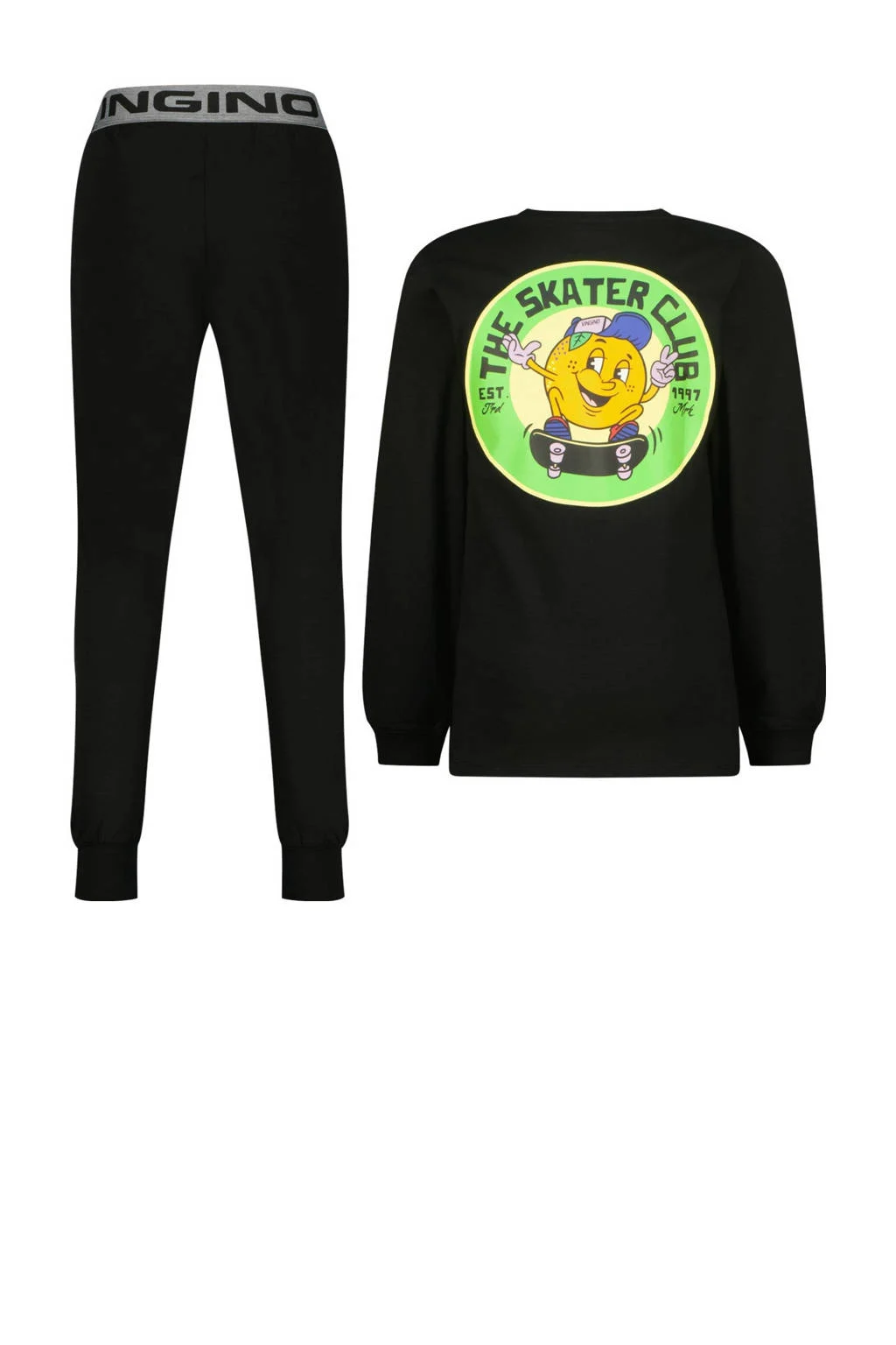 Vingino pyjama Wodan zwart
