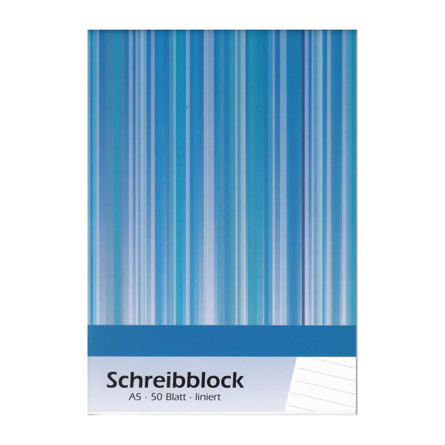 Schreibblock DIN A5 liniert 50 Blatt