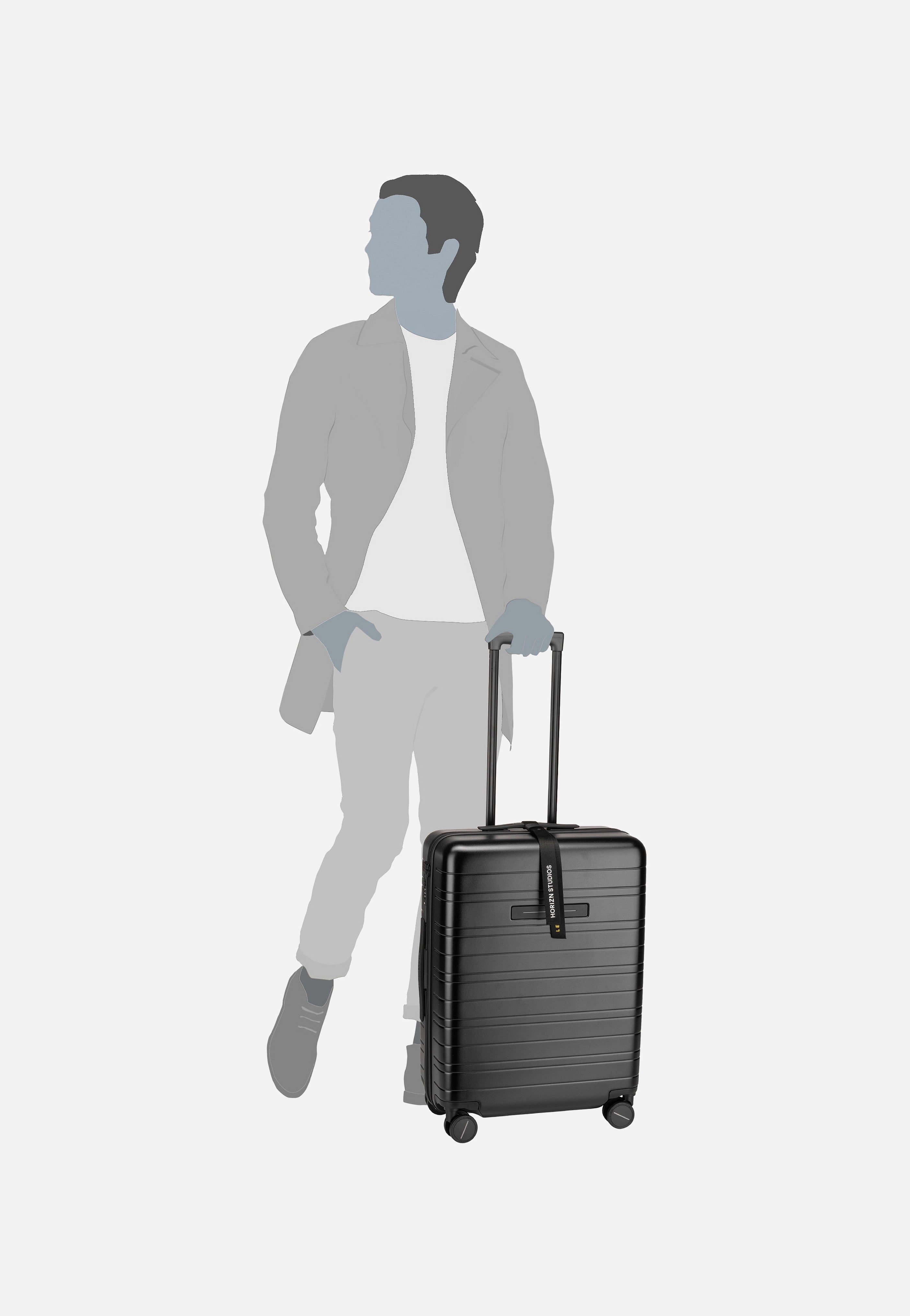 H6 Essential Check-In Luggage All Black - Koffer