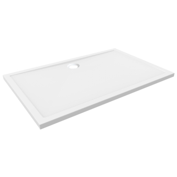 Marho douchebak rechthoek glanzend wit 140 x 90 x 4 cm