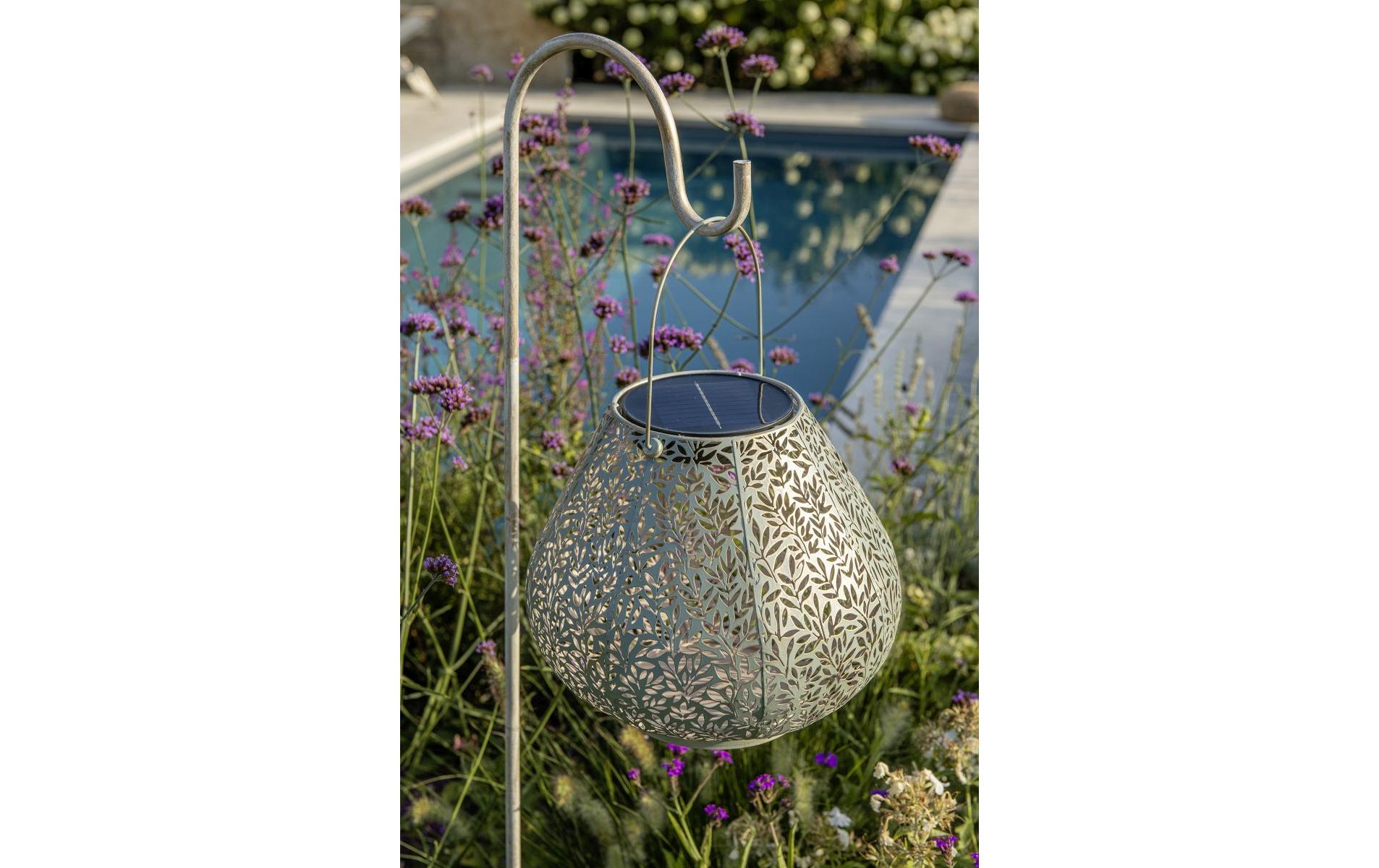 Laterne Solar Antic Mistral, 24 cm, MintSolarleuchte zum Aufstellen oder Aufhängen