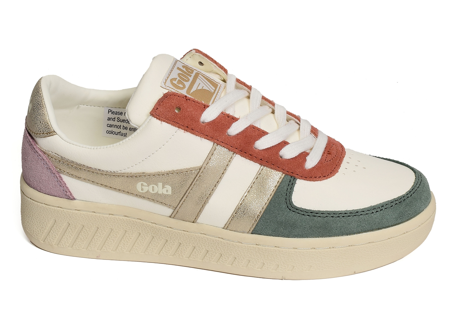 Grandslam quadrant trainers w blanc or