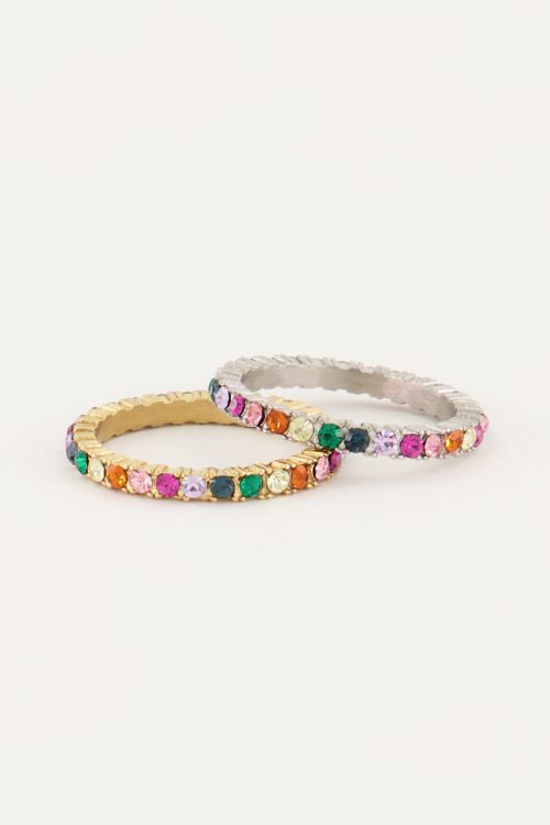 Vintage ring multikleur
