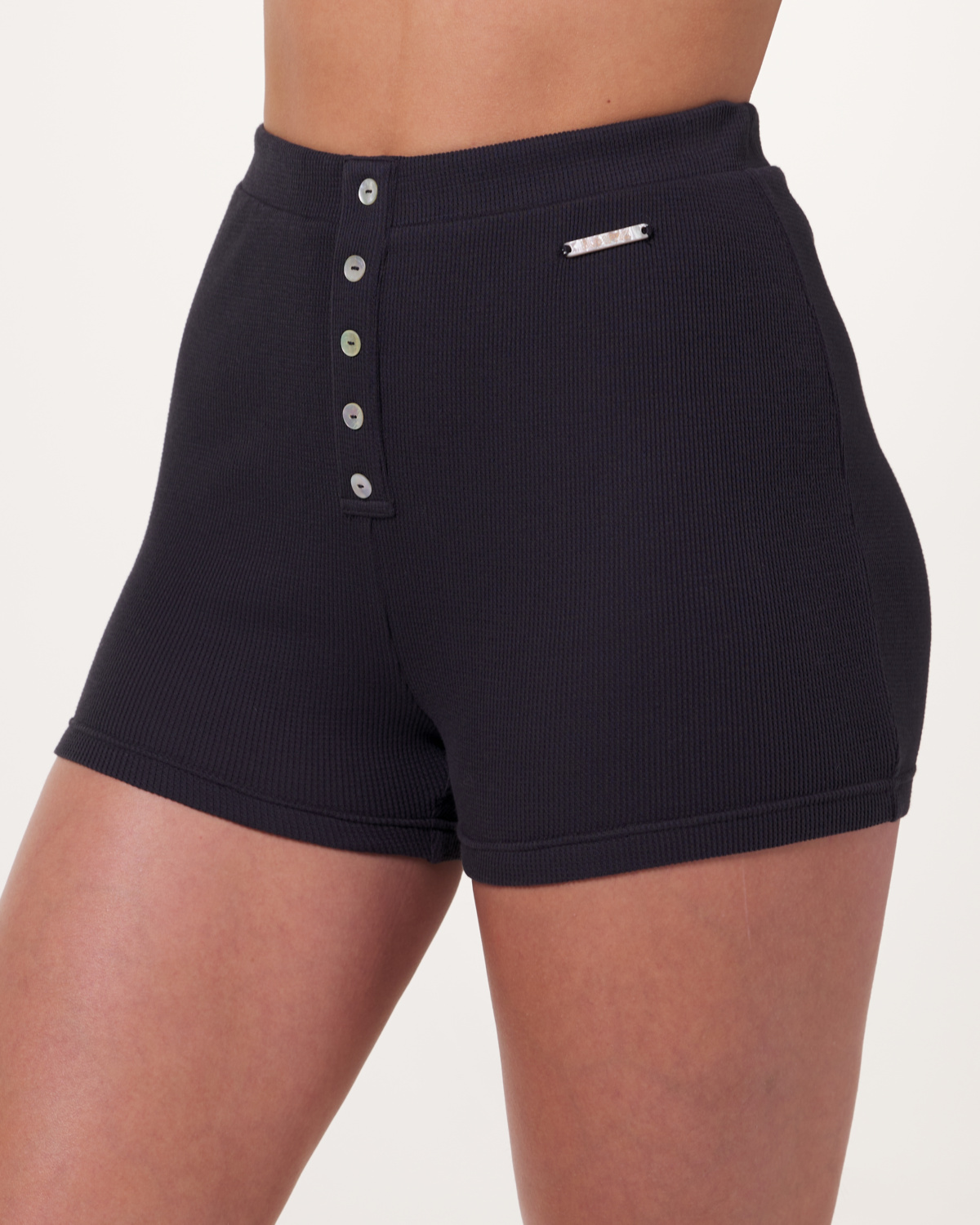 Bumpro Crisp Waffle Shorts Black