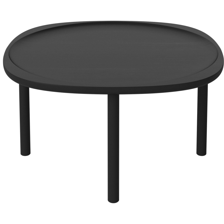 Bolia Trace salontafel Ø75 H38 zwart gebeitst eiken