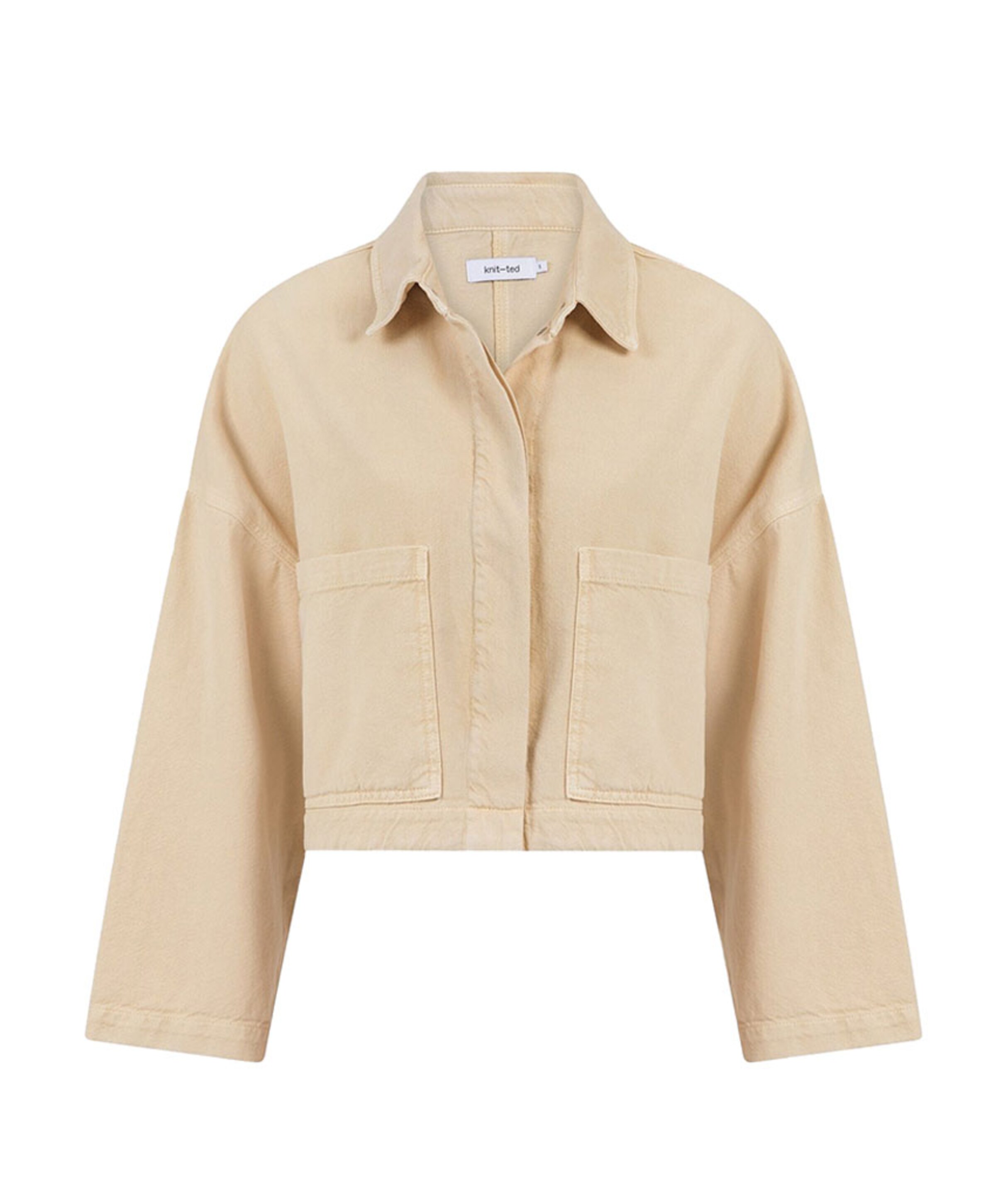 Knit-ted Dames jas beige