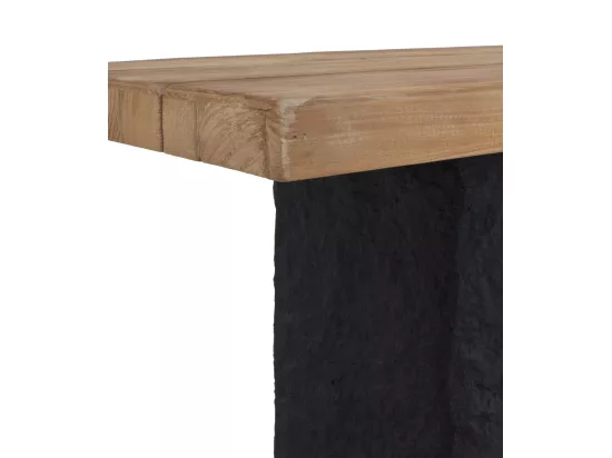 Console en épicéa et socle en polyrésine MgO