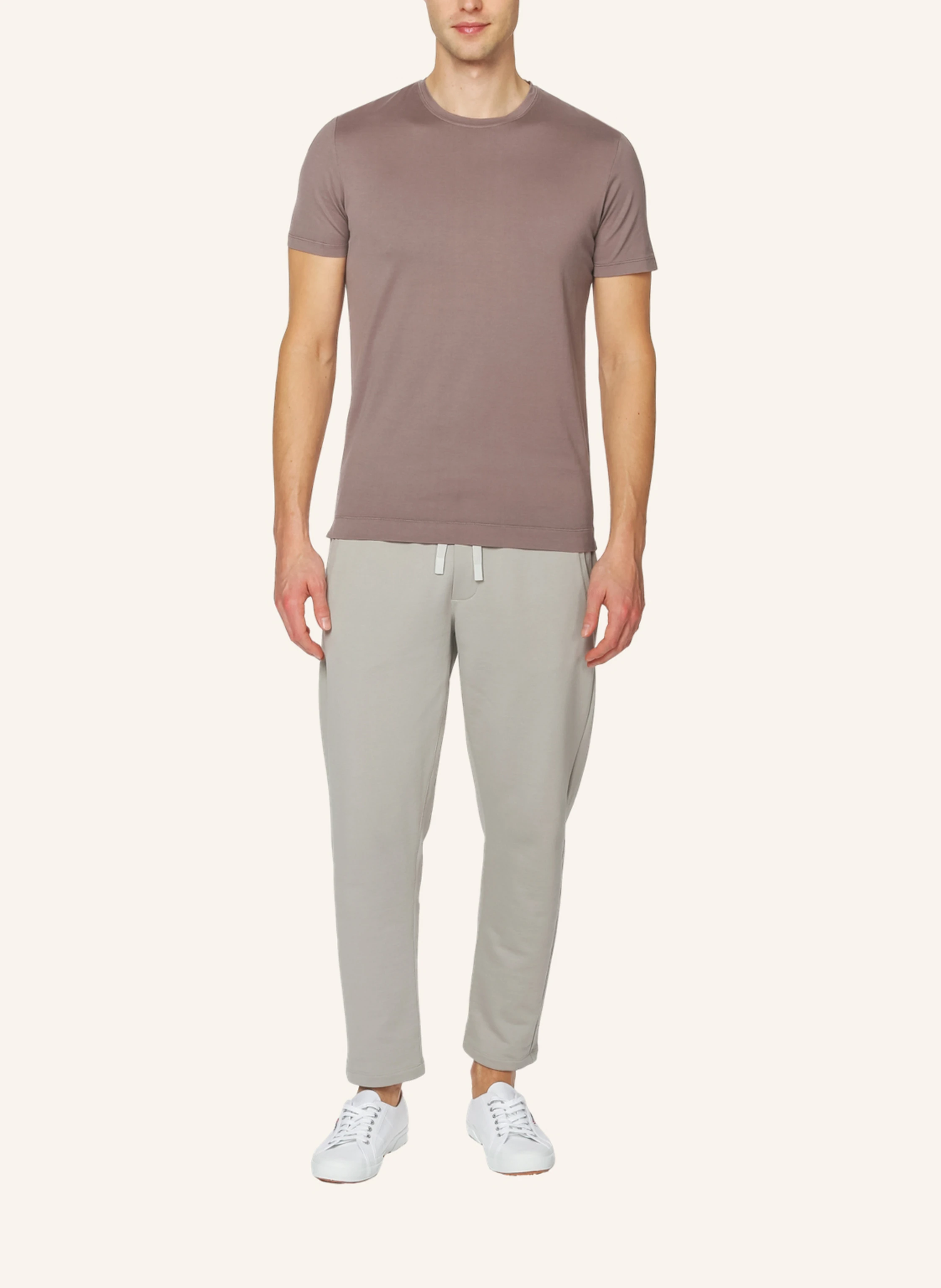 TRUSTED HANDWORK Round Neck 1/2-Sleeve T-Shirt
