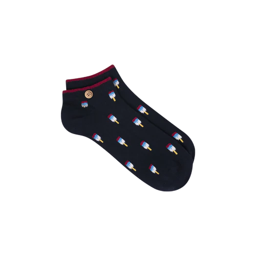 Chaussettes Florian & Léa bleu marine